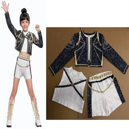 Kuuma tarjous edulliseen hintaan! 2025 Demon Hunter K-Pop -asu | Halloween-asut tytöille, Cosplay-asut, 3-osainen setti-Glad No. 3 3-osainen setti