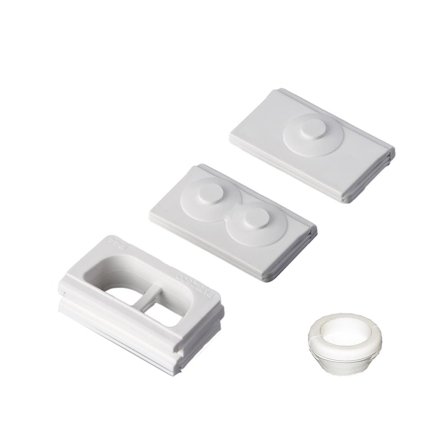 ABB 2124SW Membrantätning halogenfri plast, Strömbrytare & vägguttag