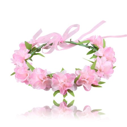 Jenter Prinsesse Glinda Kjole Cosplay Kostyme Slem Karneval Party Maskeradekjole Kun Garland Pannebånd-FF- Kun Garland Pannebånd One Size