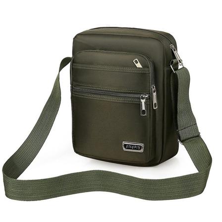 Messenger-taske til mænd med stor kapacitet Crossbody-skuldertasker Pung Sling Pack Rejsetaske til arbejde Business Office Skolegaver Army Green