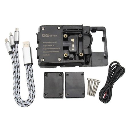 Motorsykkel Tilbehør Telefonholder Mobil Navigasjonsbrakett USB-lader for R1200GS R1250GS F750GS F850GS F900R