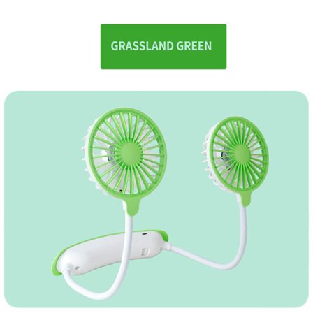 Hængende USB-opladning bærbar mini udendørs håndholdt doven talje ventilator