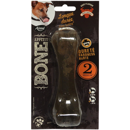 Bone Appetit - Medium-hardt bein av oksekjøtt Nylon 15 cm - Hund - Hundeleker & spill - Tyggeleker & tau - ZOO.no