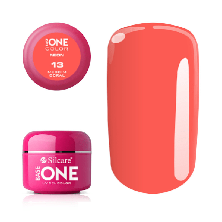 Base one - Neon - Medium koral 5g UV gel