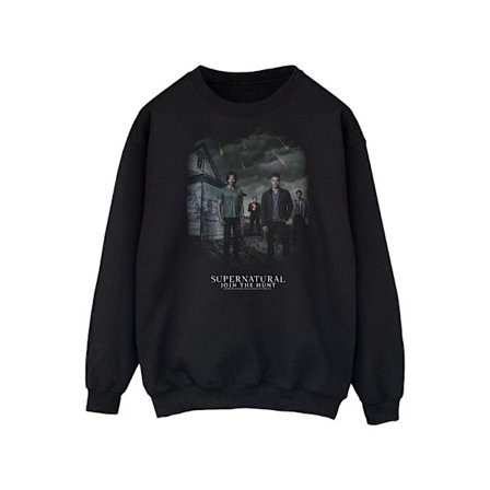 Supernatural Dam/Kvinnor Meteor Shower Sweatshirt M Svart