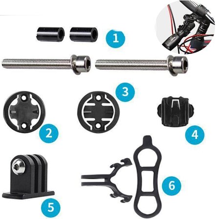 Polkupyörän ajanottokellon pidike, pidennetty ulkopidike, polkupyörän ohjaustangon pidike sopii urheiluun