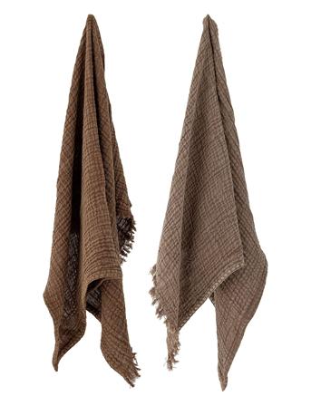 Malucca Kitchen Towel Home Textiles Kitchen Textiles Kitchen Towels Brun Bloomingville*Betinget Tilbud