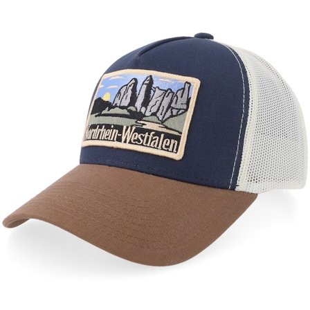 Wild Spirit - Blå trucker Keps - Bundesland Nordrhein-westfalen Navy/Stone Trucker @ Hatstore
