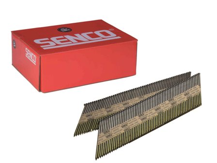 Senco HC59ESBKR Stavspik SLÄT VFZ, 34° MEJSELSPETS, 2000-pack 3,1 x 90 mm, Infästning