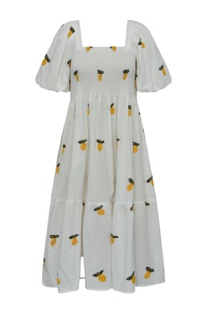 Cheri fruit dress White/yellow 34