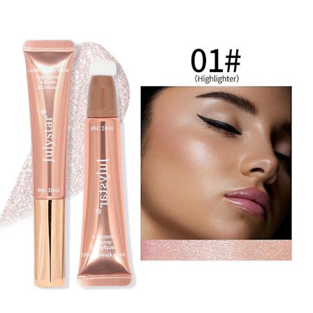 1 st Blush Beauty Wand Multifunktionell Makeup Pen Glitter Contouring Ansikte Shimmer Highlight Blush Flytande Kontur Applikator