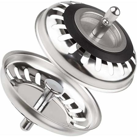 Klassiske rustfrie stål vaskesluk, 79,3 mm diameter, universelle vaskesaks, T-Audace