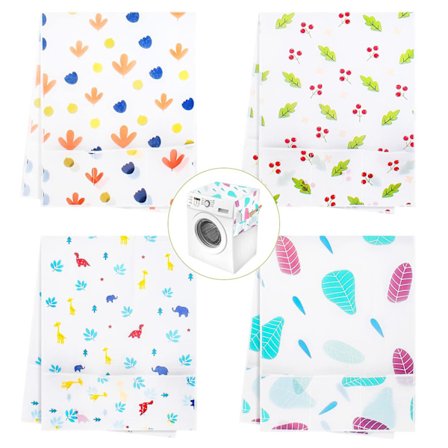 Jääkaapin pölysuoja 4 kpl Vedenpitävä Jääkaapin Yläosa Pölynkestävä Suoja Säilytystaskuilla 130 X 54cm