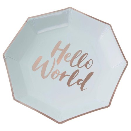 Lautaset hello world - 8 pack