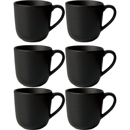 Aida kaffekopp 20 cl 6-pack, titanium black | Dukning & Servering > Muggar & Koppar > Kopp | Bagaren och Kocken