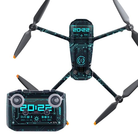 Vattentät självhäftande PVC Drone Hud Kroppsskydd Fjärrkontroll Arm Skydd för Mavic 3 Tillbehör