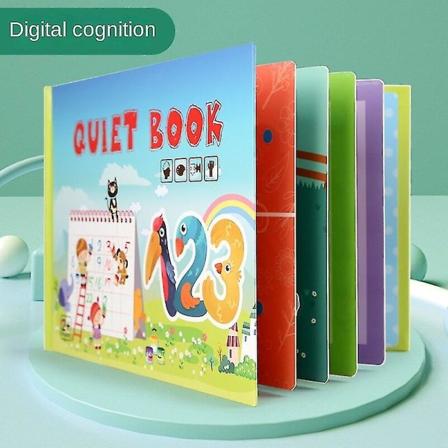 Barnebøker med klistremerker - Stille bok - Aktivitetsbok - Håndlaget materiale - Lim inn bok - Pedagogiske leker - Trafikkognisjon Digital cognition