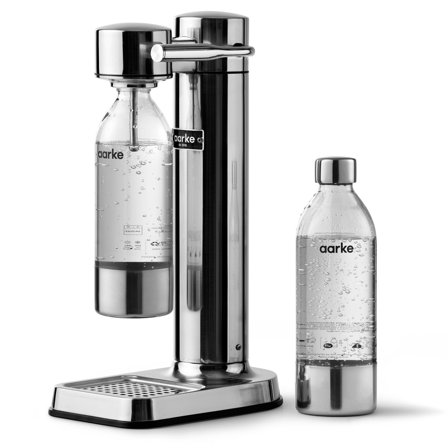 Aarke 3 kolsyremaskin, polerat stål + extra flaska | Köksmaskiner > Kolsyremaskiner | Bagaren och Kocken