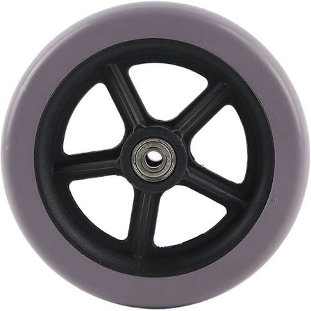 Pyörätuolin etupyörät, 6 tuuman etupyörä, liukumattomat kumipyörät vammaisille, pyörän vaihto pyörätuoleille, rollaattoreille, kävelykepeille