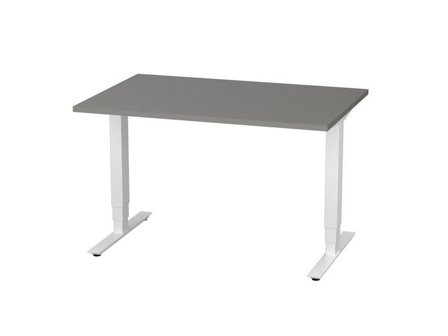 deNord Design Bord höj/sänk Pro 1200x800 grå/vit - Lyreco - Kontorsmöbler och inredning - Bord och hurtsar - Skrivbord - Höj/sänkbar