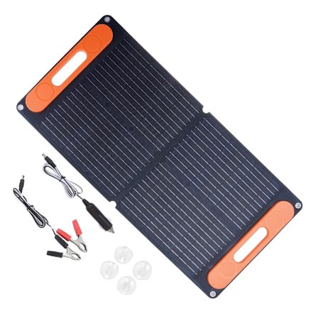 Kompakt 80W solpanel med USB-port Effektiv oplader til udendørs og rejser