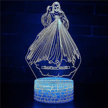 3D Lamps with Remote Control, LED Lamp 16 Color Light Dimmable Touch Switch USB / Battery Insert