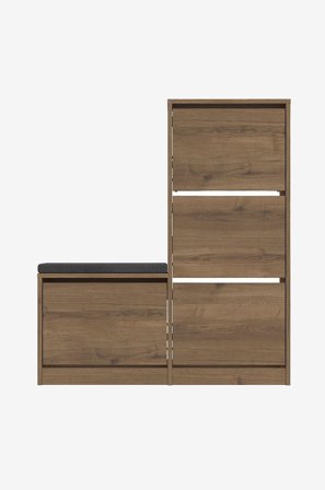 Hanah Home - Skoskåp - Dude - Brun - Skoskåp - Från Homeroom