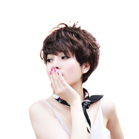 Mode Kvinnor Lady Girl Kort Lockigt Hår Peruk Cosplay Party