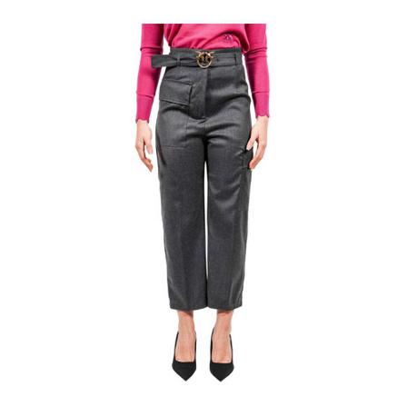 Pinko, Suit Trousers Szary, Kobieta, Rozmiar: 2XS