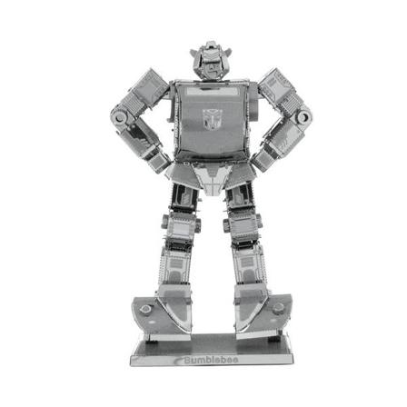 Metal Earth Transfomers Bumblebee Modellbyggsats I Metall Silver