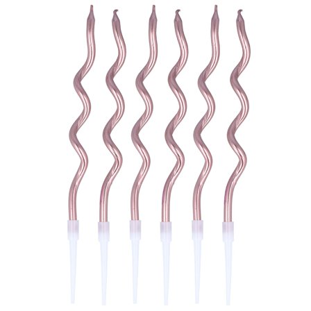 Kierretyt Kakkukynttilät Ruusukulta