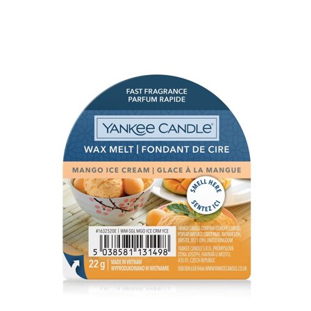 Yankee Candle Wax Melts Mango Ice Cream 22gr - Candela Profumata