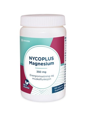 Nycoplus Magnesium 350mg tabletter 100 stk