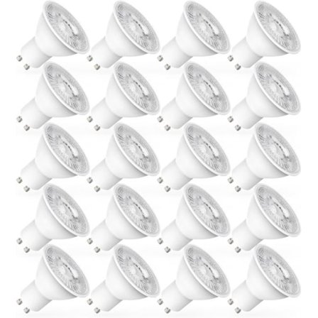 RisingFF GU10 LED-pære Kaldhvit, 7W tilsvarende 70W halogenpære, 720LM, LED-spotpærer, Ikke-dimbar, Pakke med 20