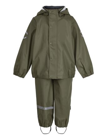 Pu Rain W. Susp. Recycled Outerwear Rainwear Rainwear Sets Grønn Mikk-Line