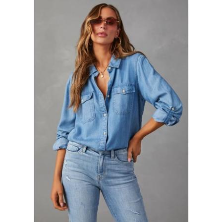 1 kpl denim-paita--sininen