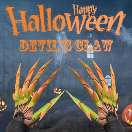 Halloween ledade fingrar Creative Funny Finger Ghost Claw red,green,yellow left