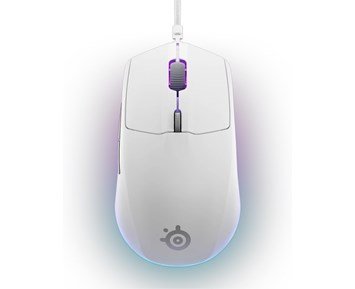 SteelSeries Rival 3 Gen 2 - White - Rival 3 Gen 2 - snabb gamingmus med 3-Zone RGB