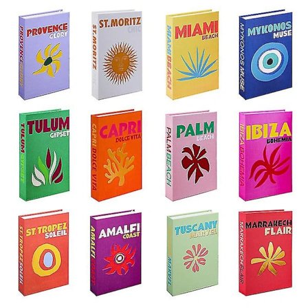 Rejseserie Falsk Bog Dekoration Sofabord Dekoration Stue Mode Rekvisitter Bøger Boligindretning Modelrum Ibiza Capri Bd1