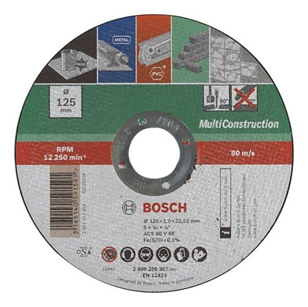 BOSCH KAPPESKIVE 125X1,0X22,23MM MULTICON GL
