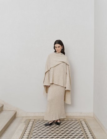 Twist & Tango Harmony Bouclé Knitted Sweater - Cream - M