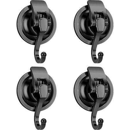 4-pack sugkopp, kraftig premium vakuumsugkopp, max. belastning 15 kg, duschkrok