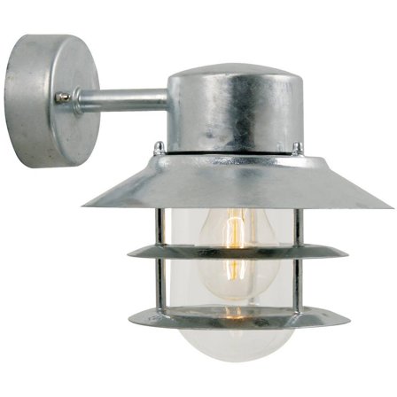 Nordlux BLOKHUS 25051031 Seinävalaisin sinkitty, E27, 60W, IP54, Valaistus