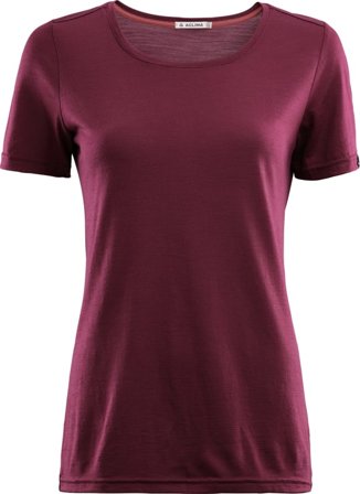 Aclima LightWool T-shirt Women Women short-sleeved sweaters Purple L