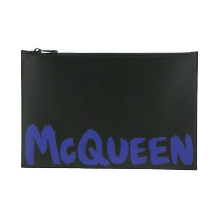 Alexander McQueen, Toilet Bags Zwart, Heren, Maat:ONE Size