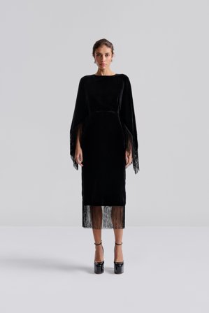 Malina - Tara midi dress - 38 - Black