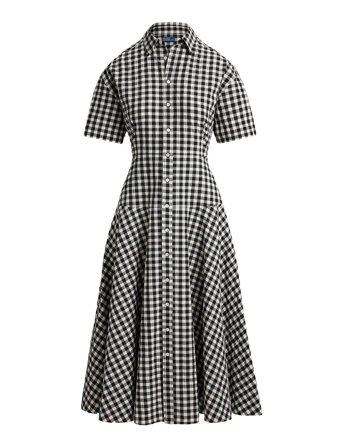 Polo Ralph Lauren | Gingham Paneled Shirtdress | 36