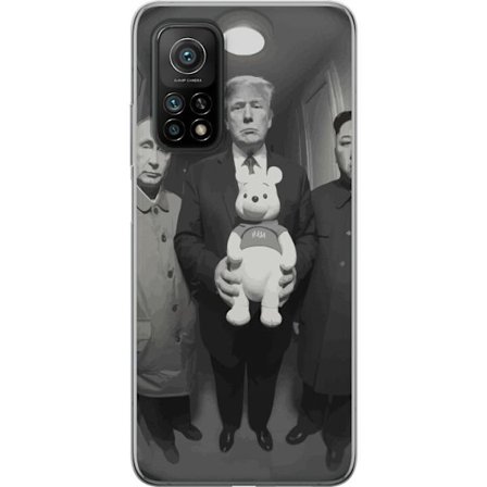 Yhteensopiva Puhelinkuori Xiaomi Xiaomi Mi 10T Pro 5G Mustavalkoinen taideteos surrealistisella poliittisella symboliikalla ja odottamattomalla kontra