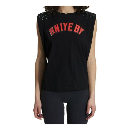 Aniye By T-shirt Sort, Dame T-shirts
