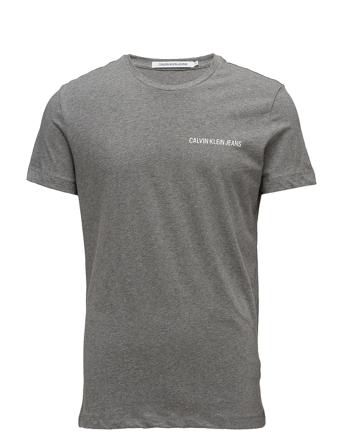 Chest Institutional Slim Ss Tee T-shirt Grå Calvin Klein Jeans
